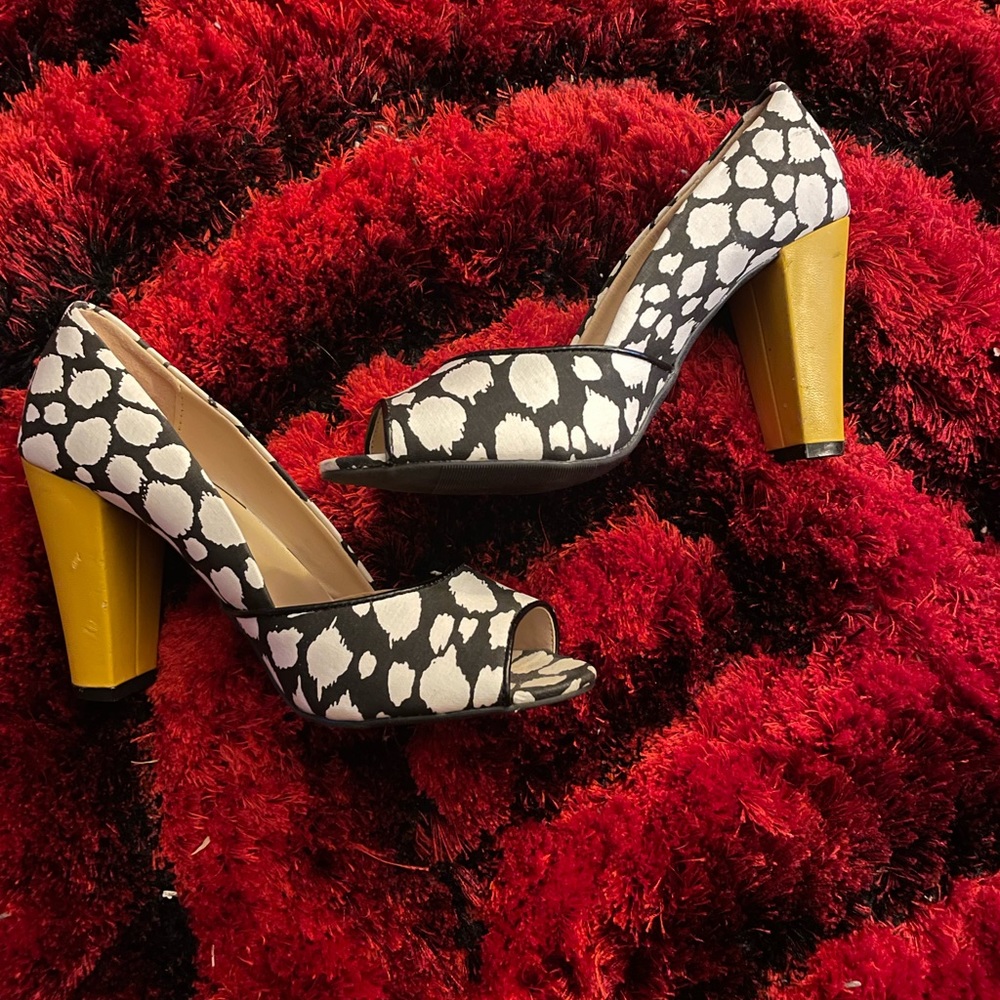 Woman’s open toe heels